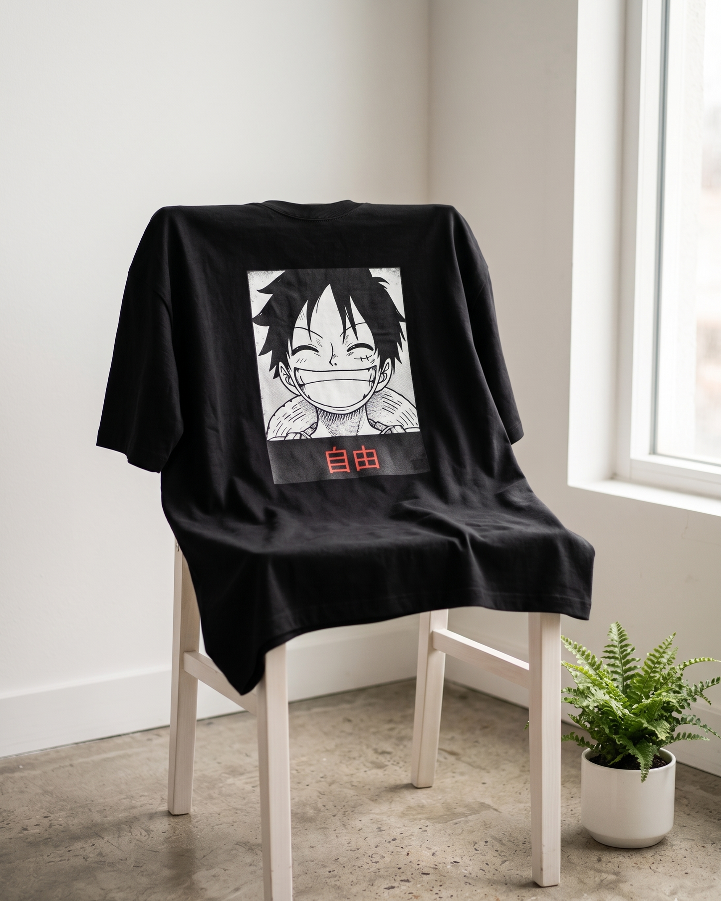 自由 Anime Oversized Terry Tee | Jiyuu Store India